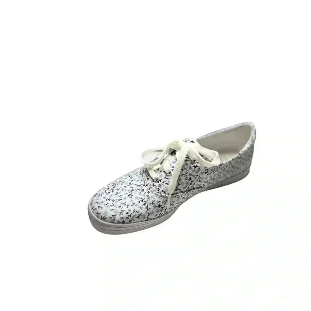 Keds Marilyn Monroe Crew Womens Sneakers•Size 7• Blue and White Floral•